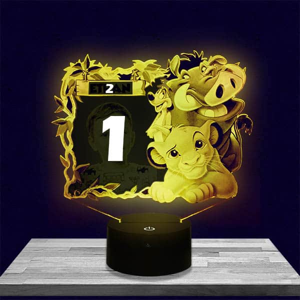 Gepersonaliseerd nachtlampje voor kinderen The Lion King