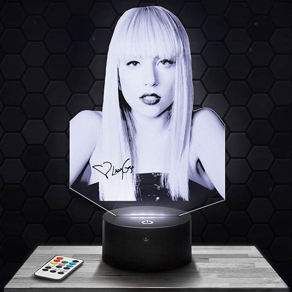 lampe-3d-lady-gaga-modèle-2 Lampe 3D Lady Gaga Modèle 2 avec socle au choix !