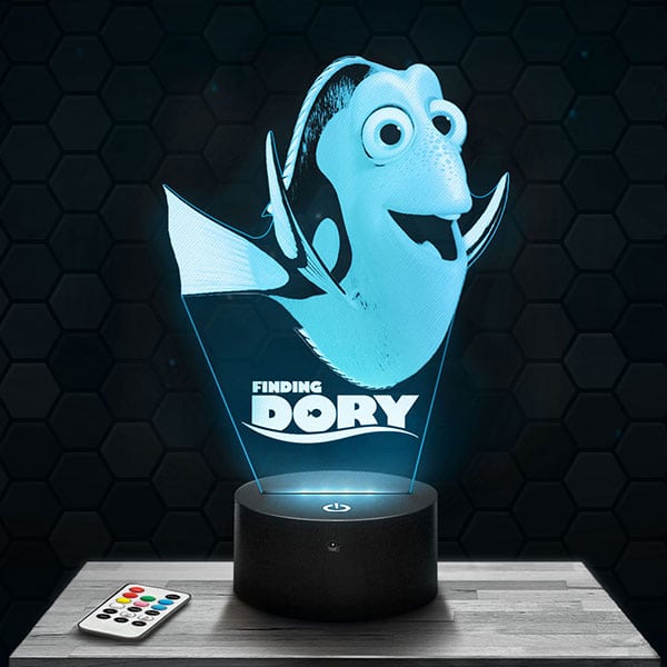lampe-3d-le-monde-de-nemo-dory Lampe 3D Dory avec socle au choix !