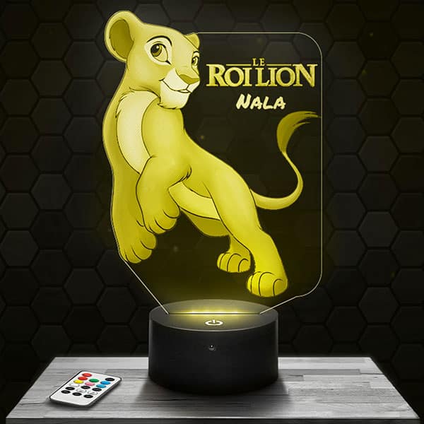 lampe-3d-le-roi-lion-nala Lampe 3D Nala - Le Roi Lion avec socle au choix !