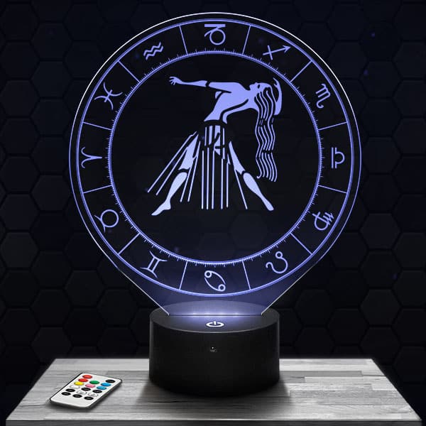 lampe-3d-signe-astrologique-vierge Lampe 3D Signe Astrologique - Vierge avec socle au choix !