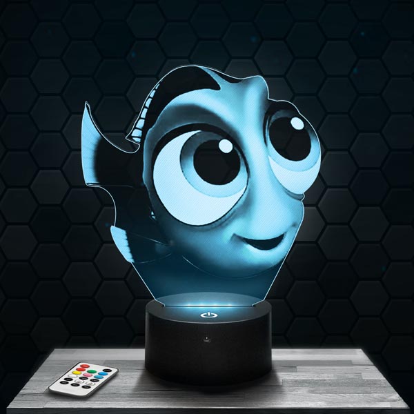lampe-3d-bébé-dory-dessin-animée