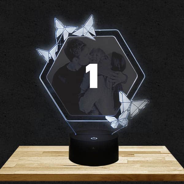Gepersonaliseerde origami lamp