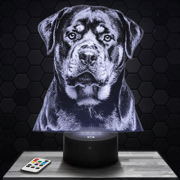 lampe-3d-chien-rottweiller