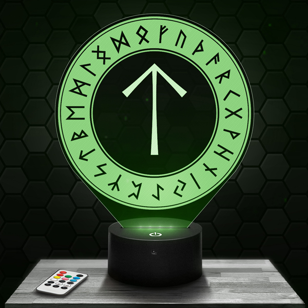 lampe-3d-rune-teiwaz-600