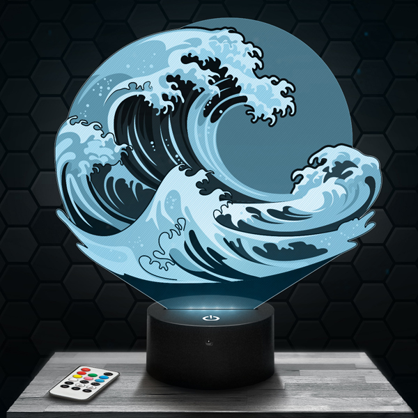 lampe-3d-vague-japonaise-600